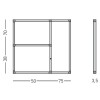 Ad display case with folding door