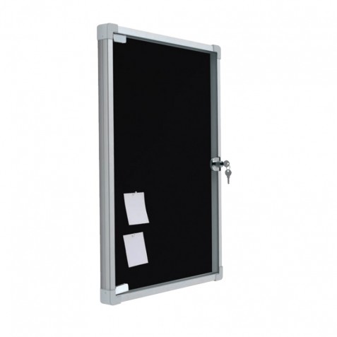 Vitrine publicitaire avec porte pliante Vitrine publicitaire avec porte pliante