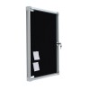 Vitrine publicitaire avec porte pliante