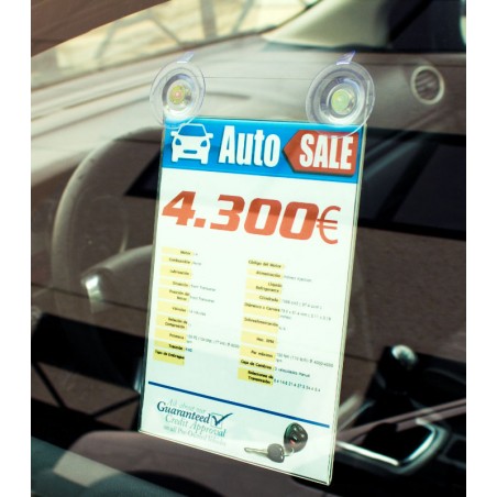 Sachets en acrylique avec ventouses