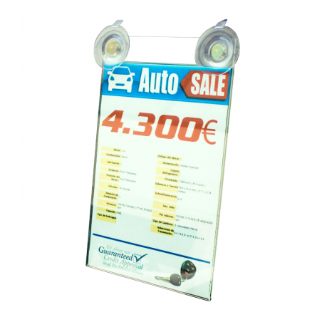 Sachets en acrylique avec ventouses