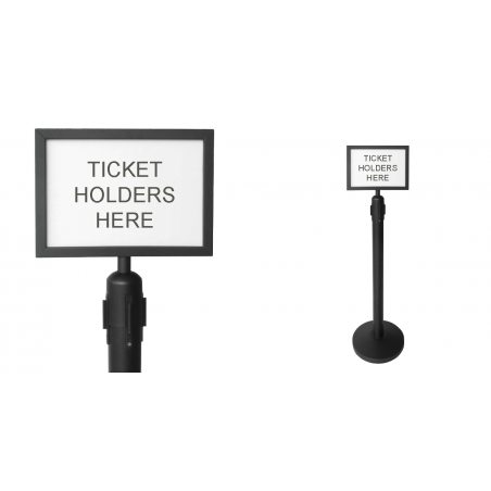 A4 black poster holder