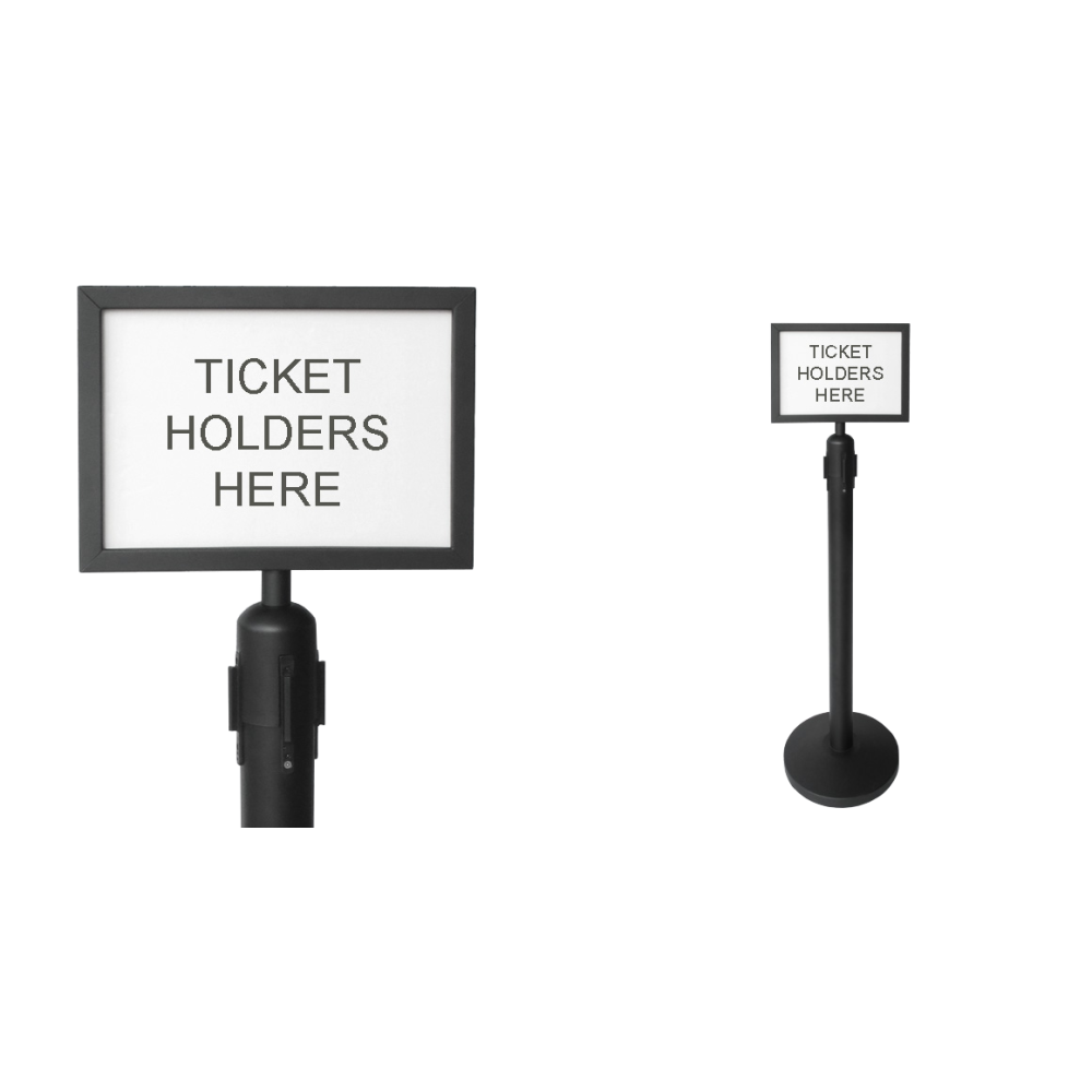 A4 black poster holder