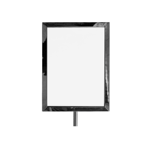 Vertical Support for Delimitation Barriers - Chrome