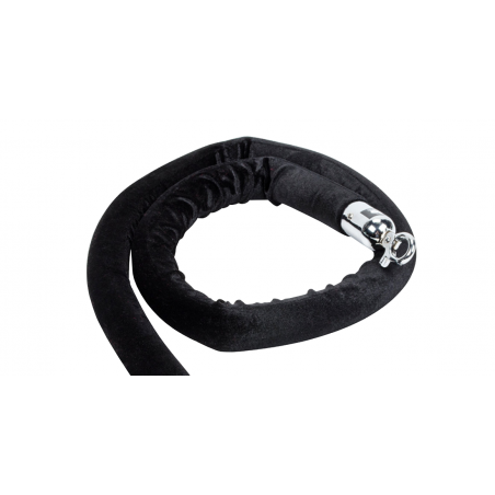 Black Smooth Velvet Rope - Chrome