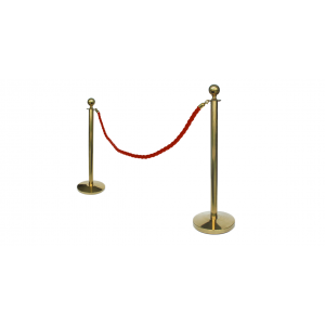 Corde entrelacée rouge - or