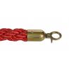 Corde entrelacée rouge - or