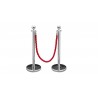 Red Interlaced Rope - Chrome