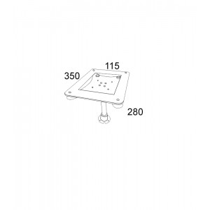 Suporte Flexível em Acrílico para Tablet