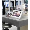 Porte-tablette avec boîtier métallique