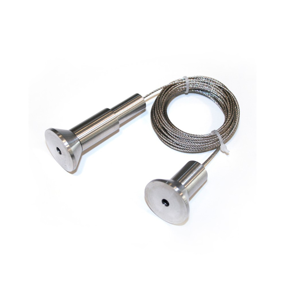 Cabo de Aço 1,5mm 4M P/ Teto e Chão - Aço Inox