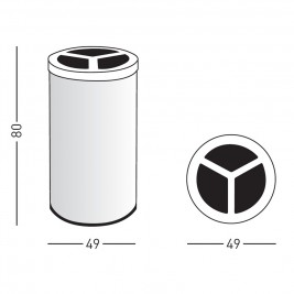 Papeleira reciclagem TRI