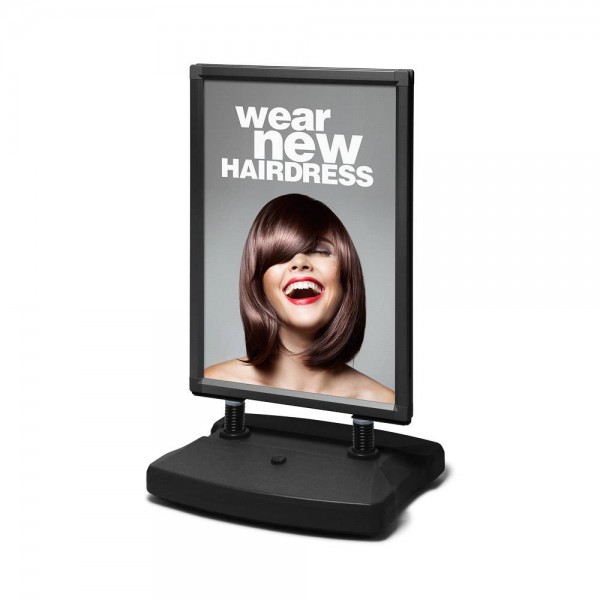 Black Windtalker Pavement Sign with Plastic Base Black Windtalker Pavement Sign with Plastic Base