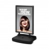 Black Windtalker Pavement Sign with Plastic Base