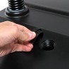 Letrero de pavimento Windtalker negro con base de plástico