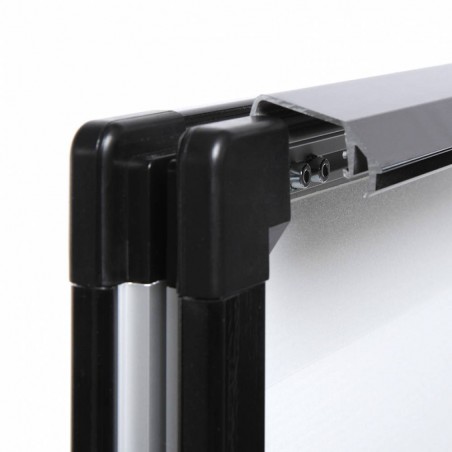 Letrero de pavimento Windtalker negro con base de plástico