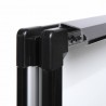 Letrero de pavimento Windtalker negro con base de plástico