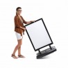 Black Windtalker Pavement Sign with Plastic Base