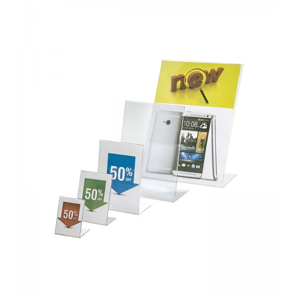 L PVC-Tischdisplay L PVC-Tischdisplay