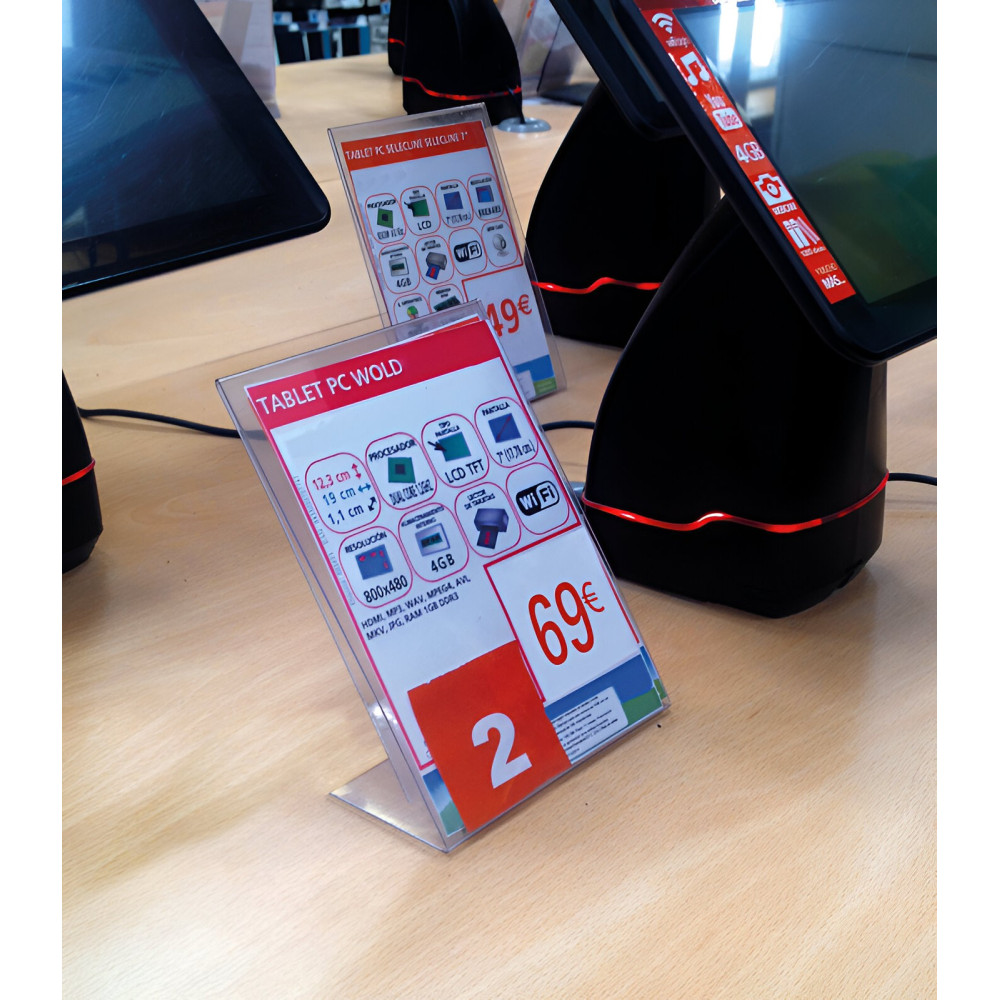 L PVC Table Display