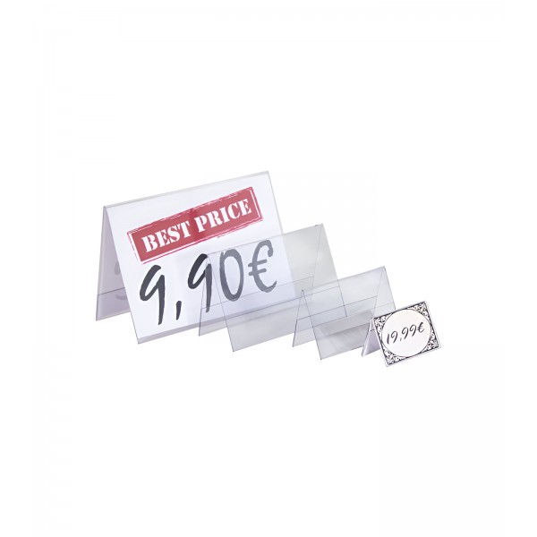 Porte de menu horizontale en PVC « tente »