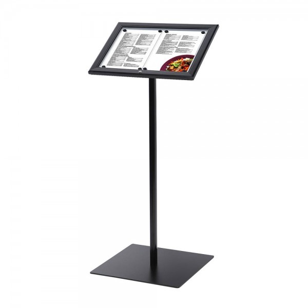 Porta Menus Preto / LED