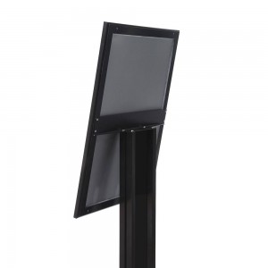 Support de menu noir 4xA4 / LED - Présentoir de menu | SignalShop