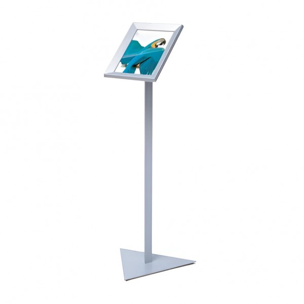 Menu holder with triangular base Menu holder with triangular base
