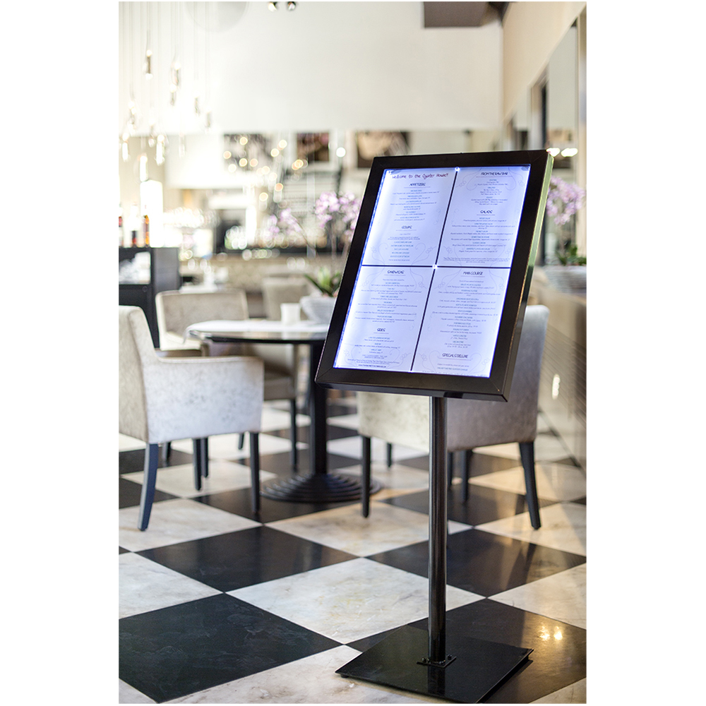 Expositor Menus Black Star