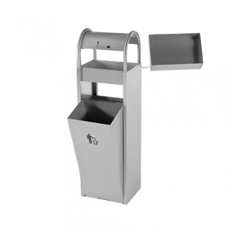 Papeleira com cinzeiro