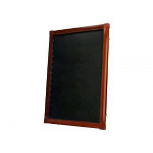 Quadro sigma de led cavlete de madeira com superfície de cristal para marcadores tipo giz 55x85cm