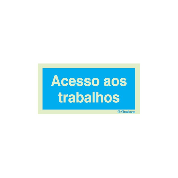 Sinal de informação, acesso aos trabalhos