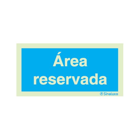 Sinal de informação, área reservada