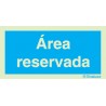 Sinal de informação, área reservada