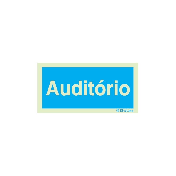 Sinal de informação, auditório