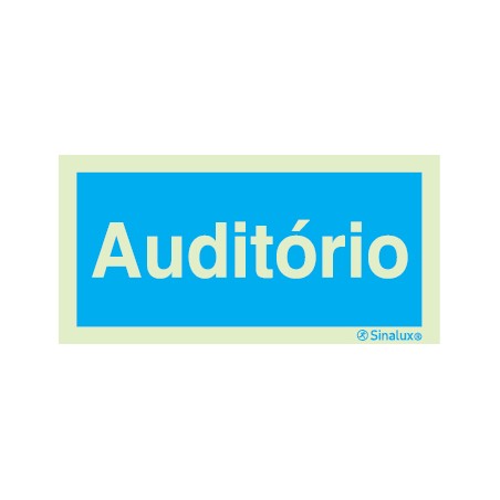 Sinal de informação, auditório