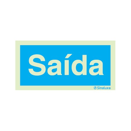 Sinal de informação, saída