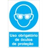 Uso obrigatório de óculos de proteção