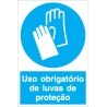 Uso obrigatório de luvas de proteção