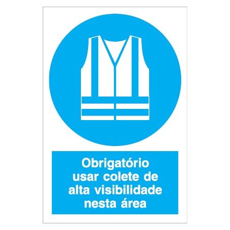Uso obrigatório de colete de alta visibilidade