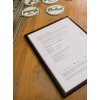 Porta Menus de Mesa 3 x A4 Crystal