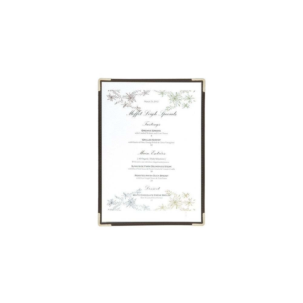 Porta Menus de Mesa 3 x A4 Crystal