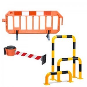 Seguridad: Espejos, señalización, bahías y otros materiales de protección